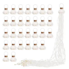 No Mess White Throw Streamers for Birthday Party, Wedding Reception, Grand Opening (30 Pack)