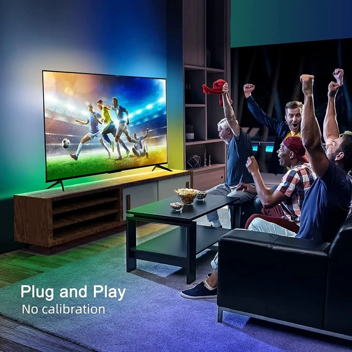 NP Projector Screen Eclipse Smart Sync LED Strip Immersion HDMI