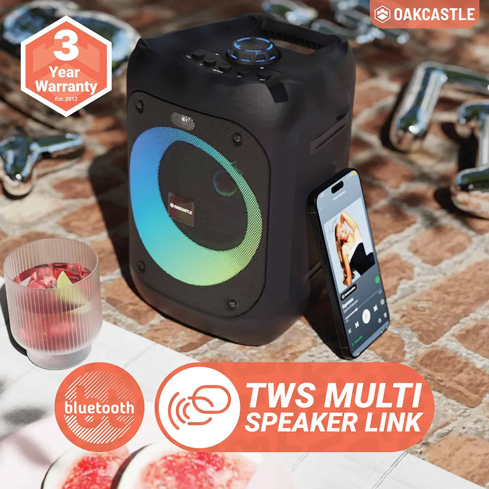 Oakcastle PS100 Portable Karaoke Party Speaker - Black | 1000002979