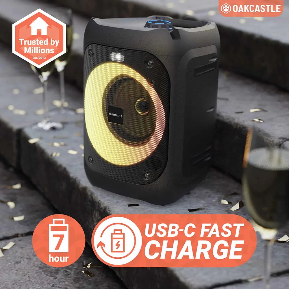 Oakcastle PS100 Portable Karaoke Party Speaker - Black | 1000002979