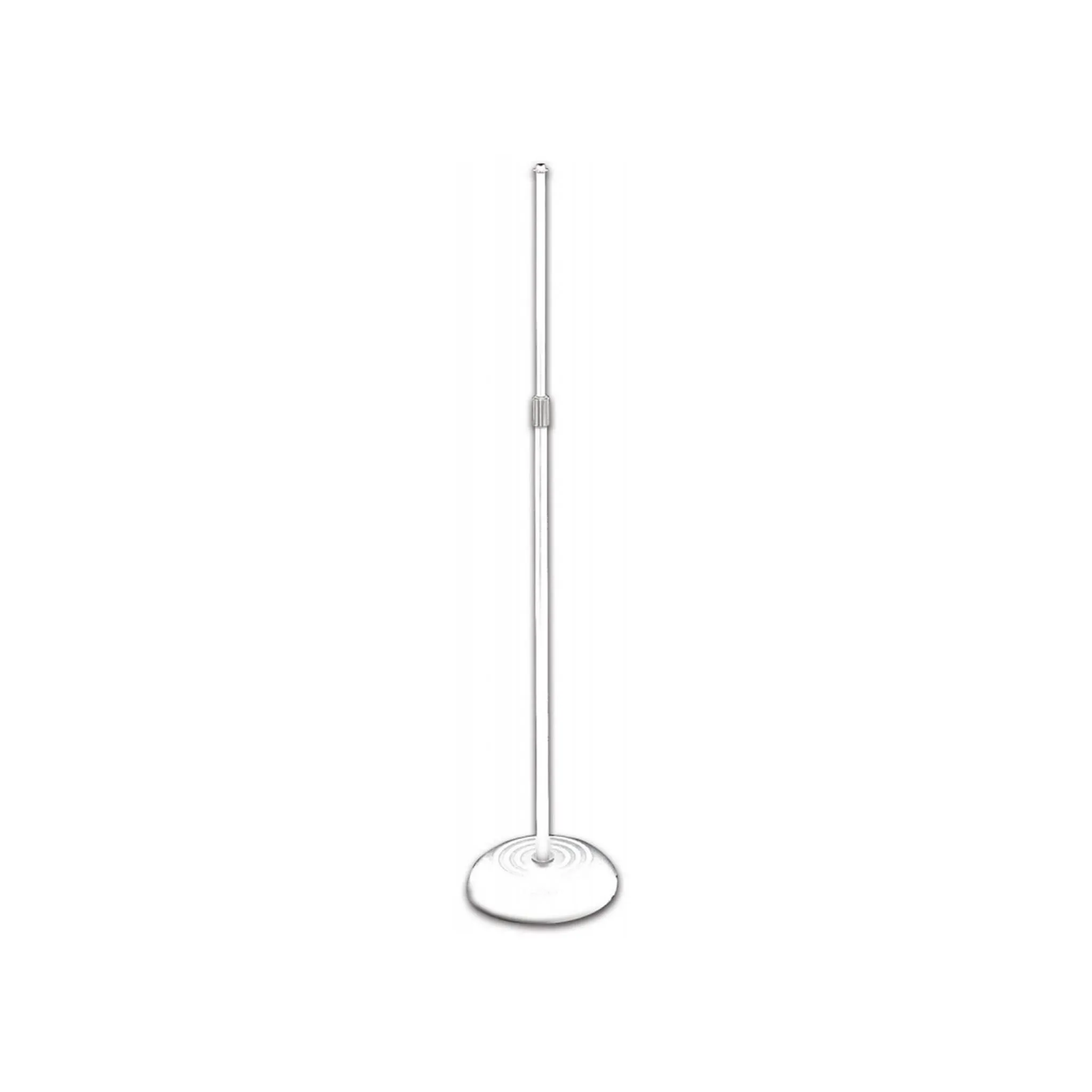 On-Stage Quarter-Turn Round-Base White Microphone Stand