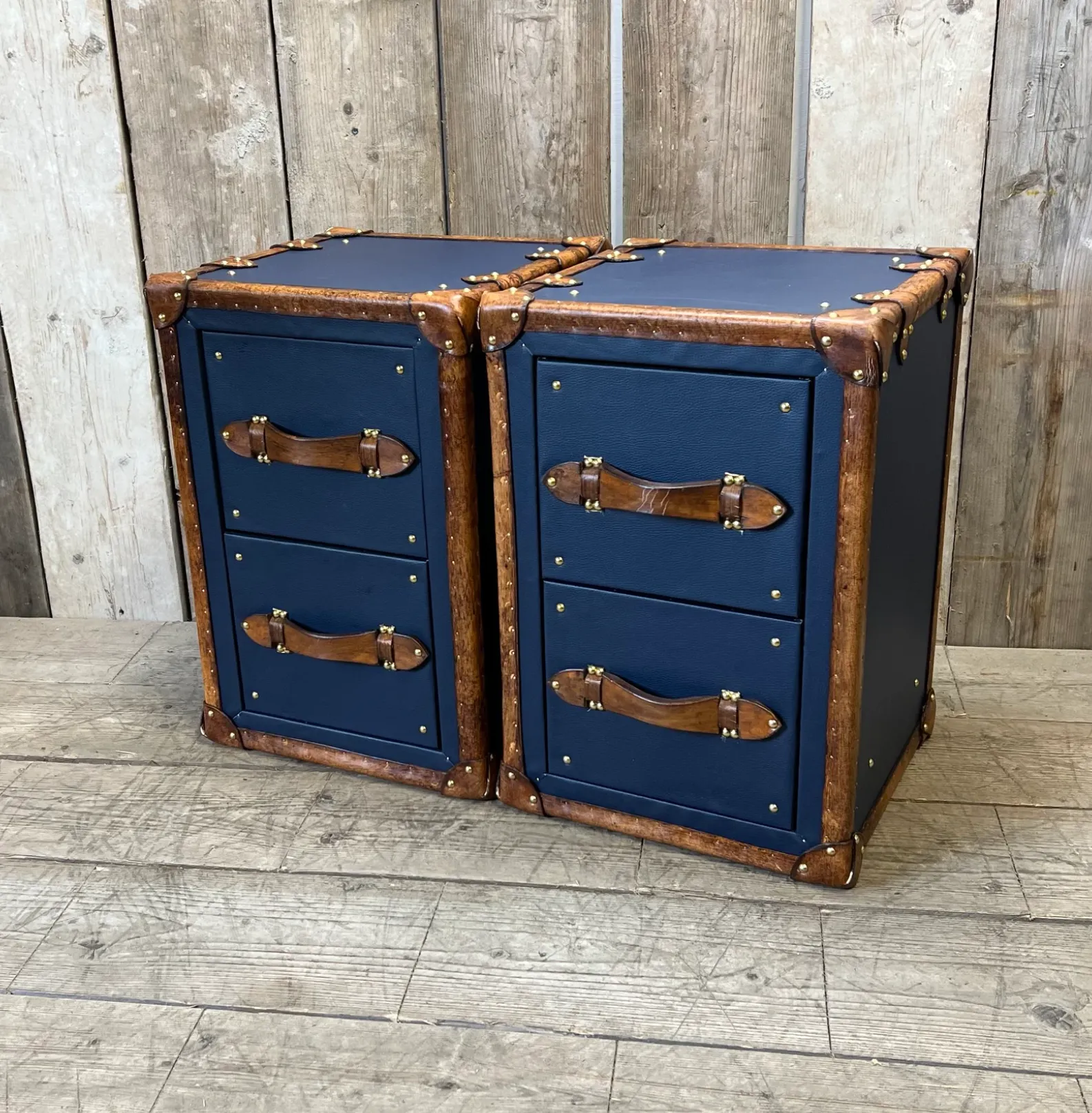 Pebble Blue Occasional Night Stands