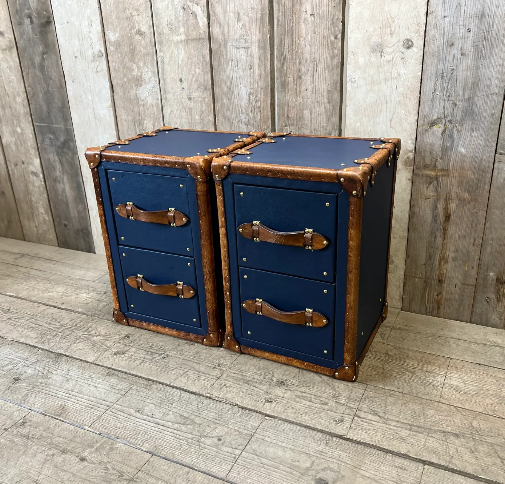 Pebble Blue Occasional Night Stands