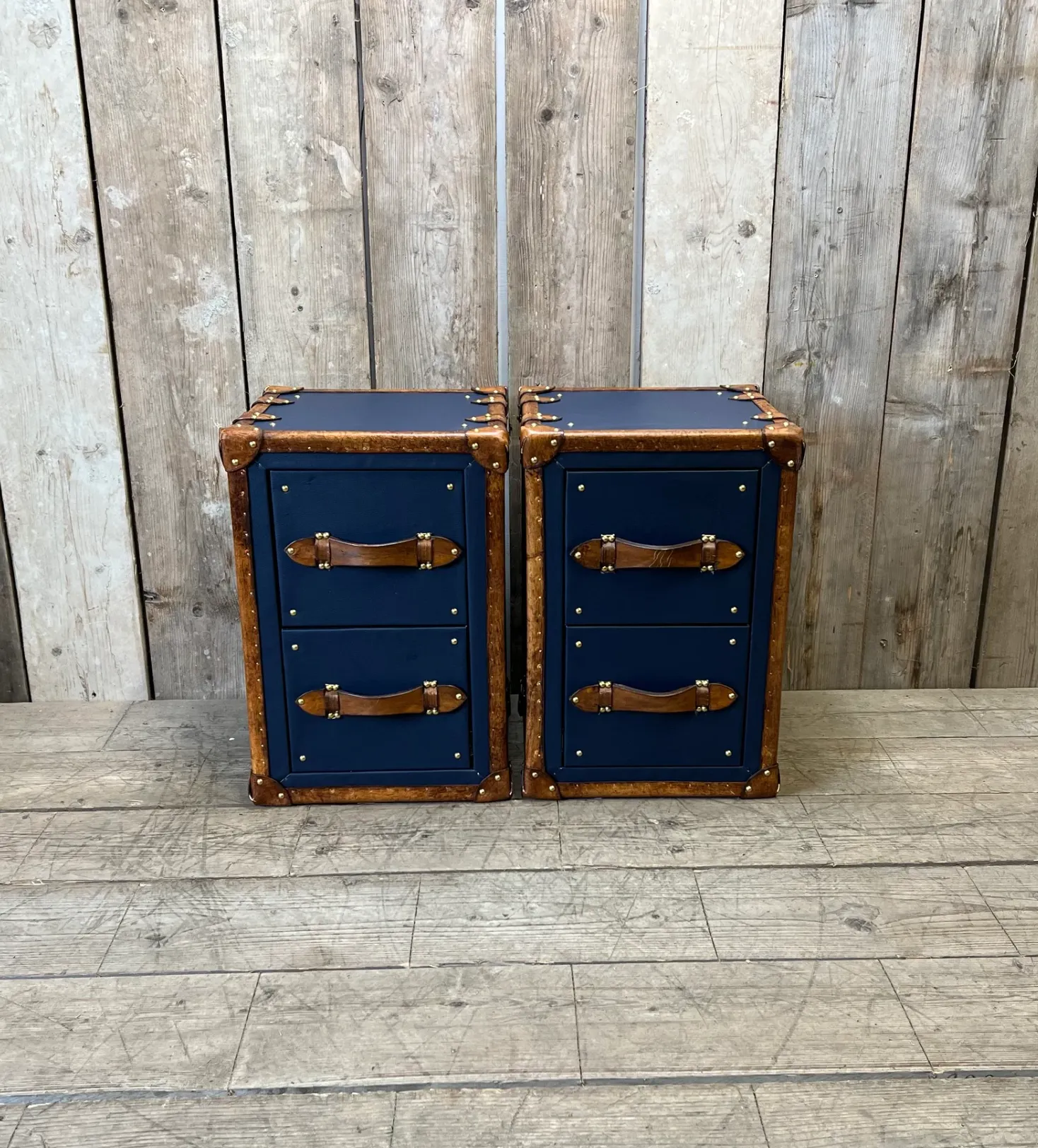 Pebble Blue Occasional Night Stands