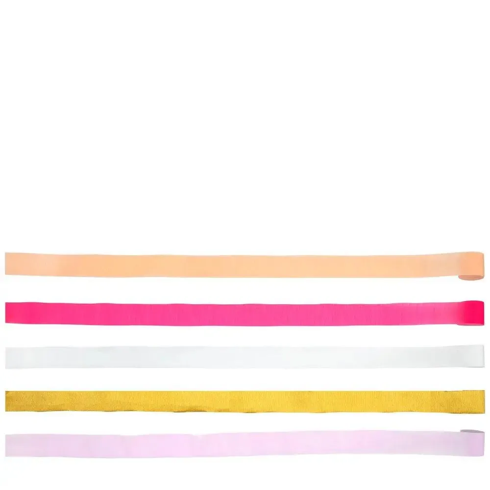 Pink Crepe Paper Streamers