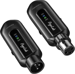 POGOLAB BKW-X1, 2.4Ghz Rechargeable Wireless Microphone Transmitter and Receiver for Enhanced Audio Quality