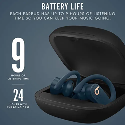 Powerbeats Pro Wireless Earphones - Apple H1 Headphone Chip, Class 1 Bluetooth - Navy