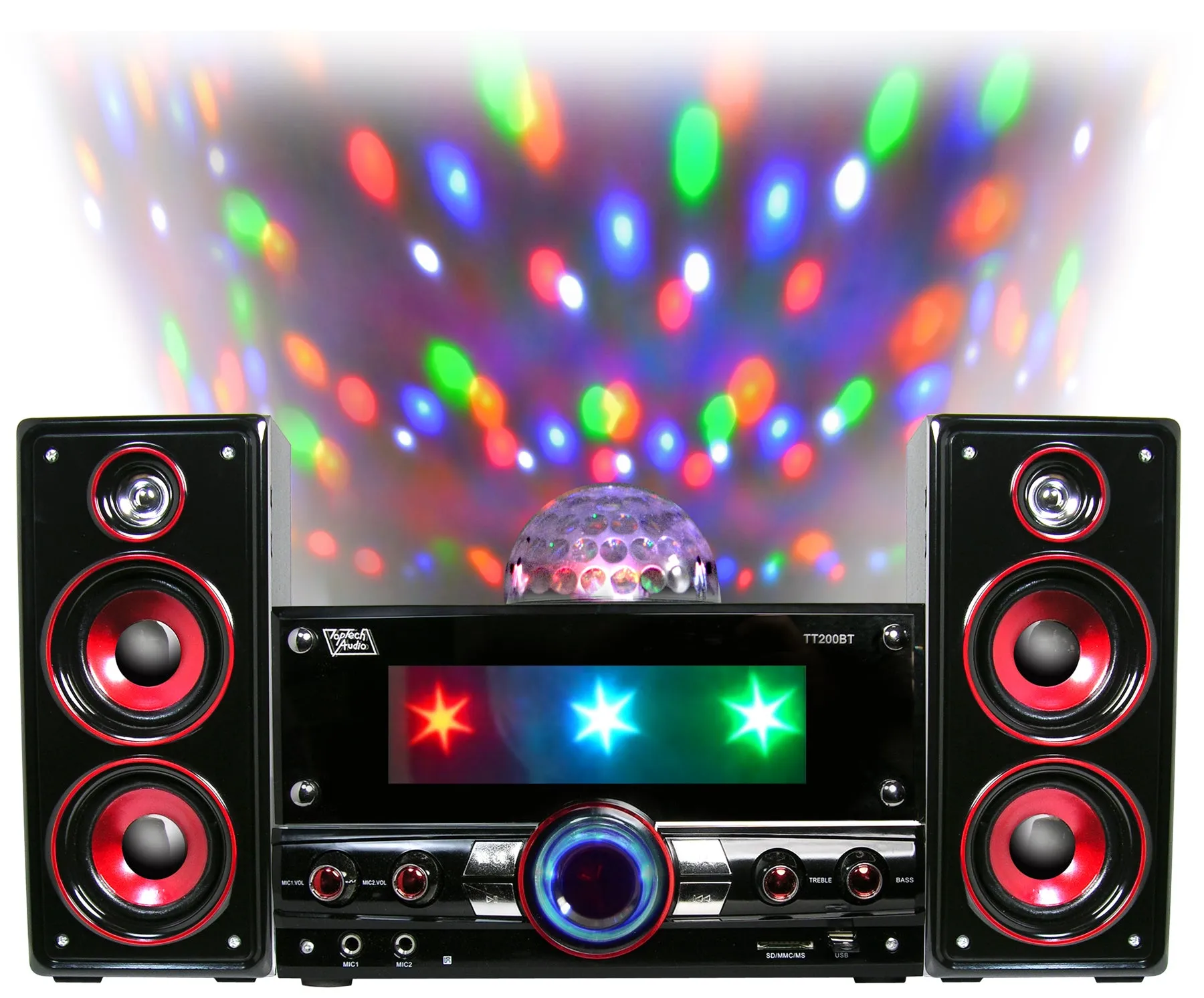 Powered Multimedia Speaker with Bluetooth, USB, SD Card, and FM Radio