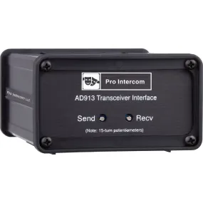 Pro Intercom AD913 Transceiver Adapter for Simplex Wireless Connection to Intercom