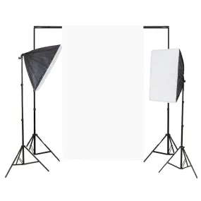 'Product Imaging Essentials Combo' Product Photography Lighting and Backdrop Kit (Medium Products) - Bundle