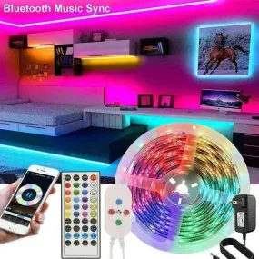 Remote  Color Changing  Led Strip Lights 5050 RGB Bluetooth Room Light