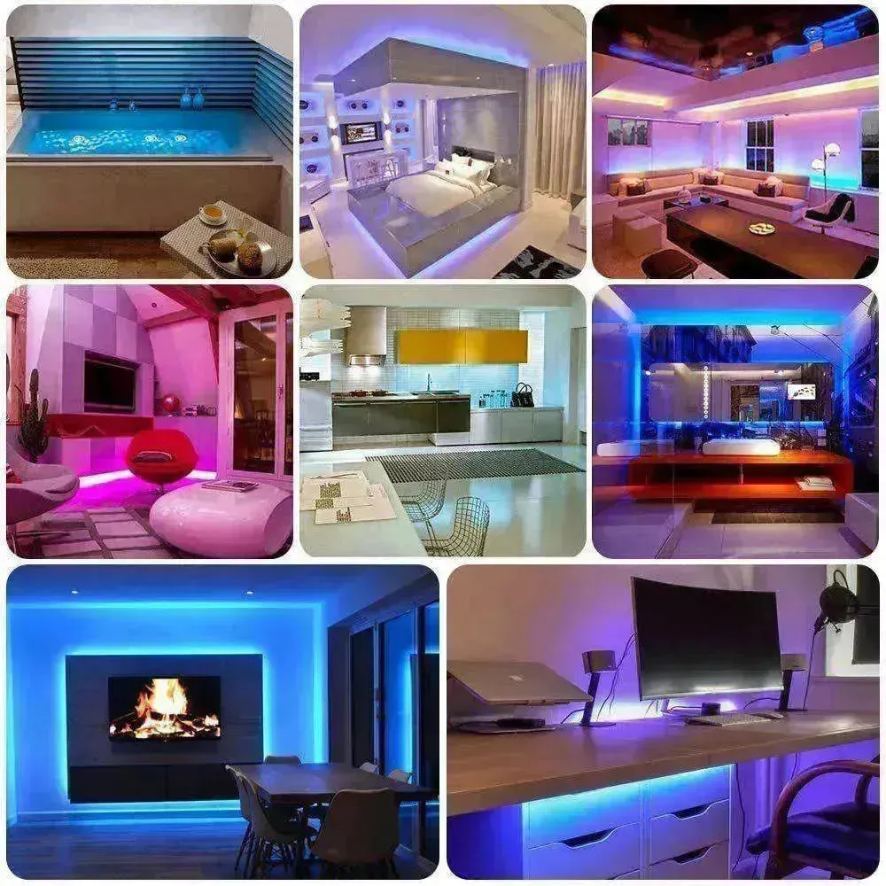 Remote  Color Changing  Led Strip Lights 5050 RGB Bluetooth Room Light