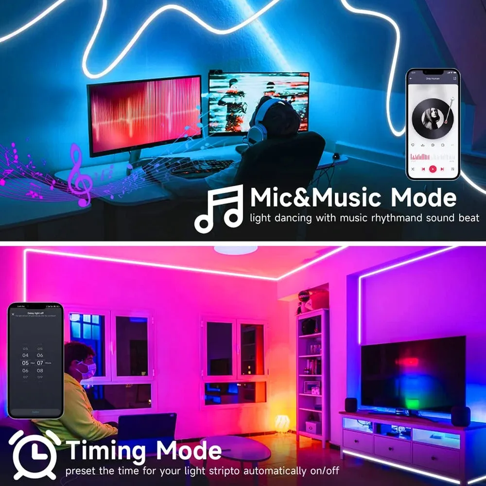 RGB Neon Strip 24W WIFI Smart LED