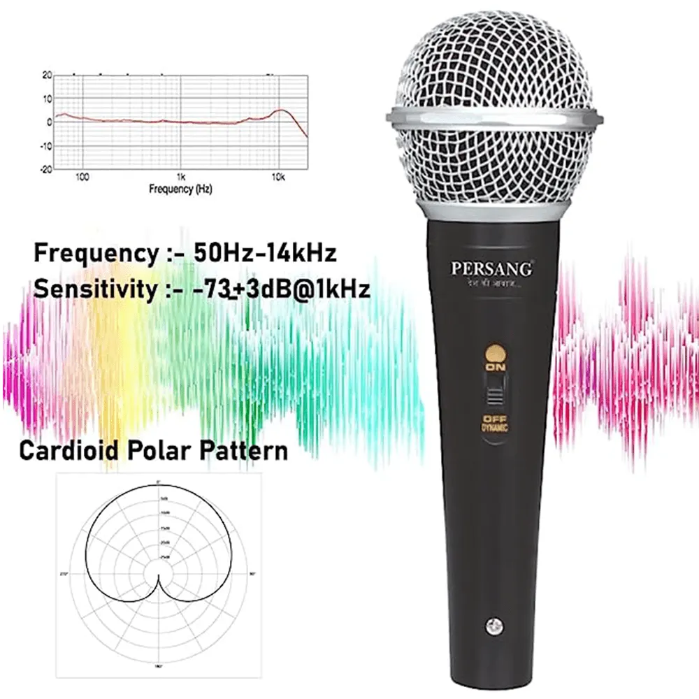 RM-580 Professional Vocal Wired Microphone | Mic With On And Off Switch | Xlr Dynamic Mic