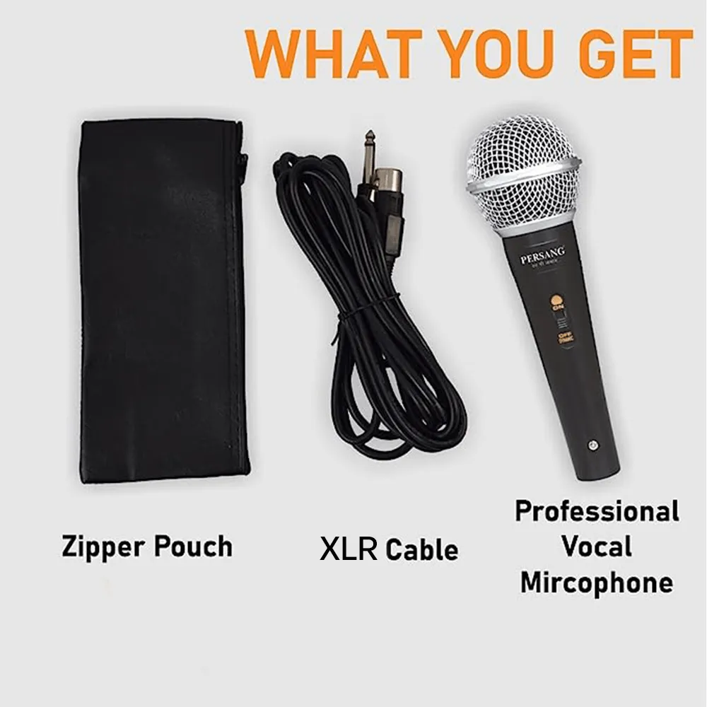 RM-580 Professional Vocal Wired Microphone | Mic With On And Off Switch | Xlr Dynamic Mic