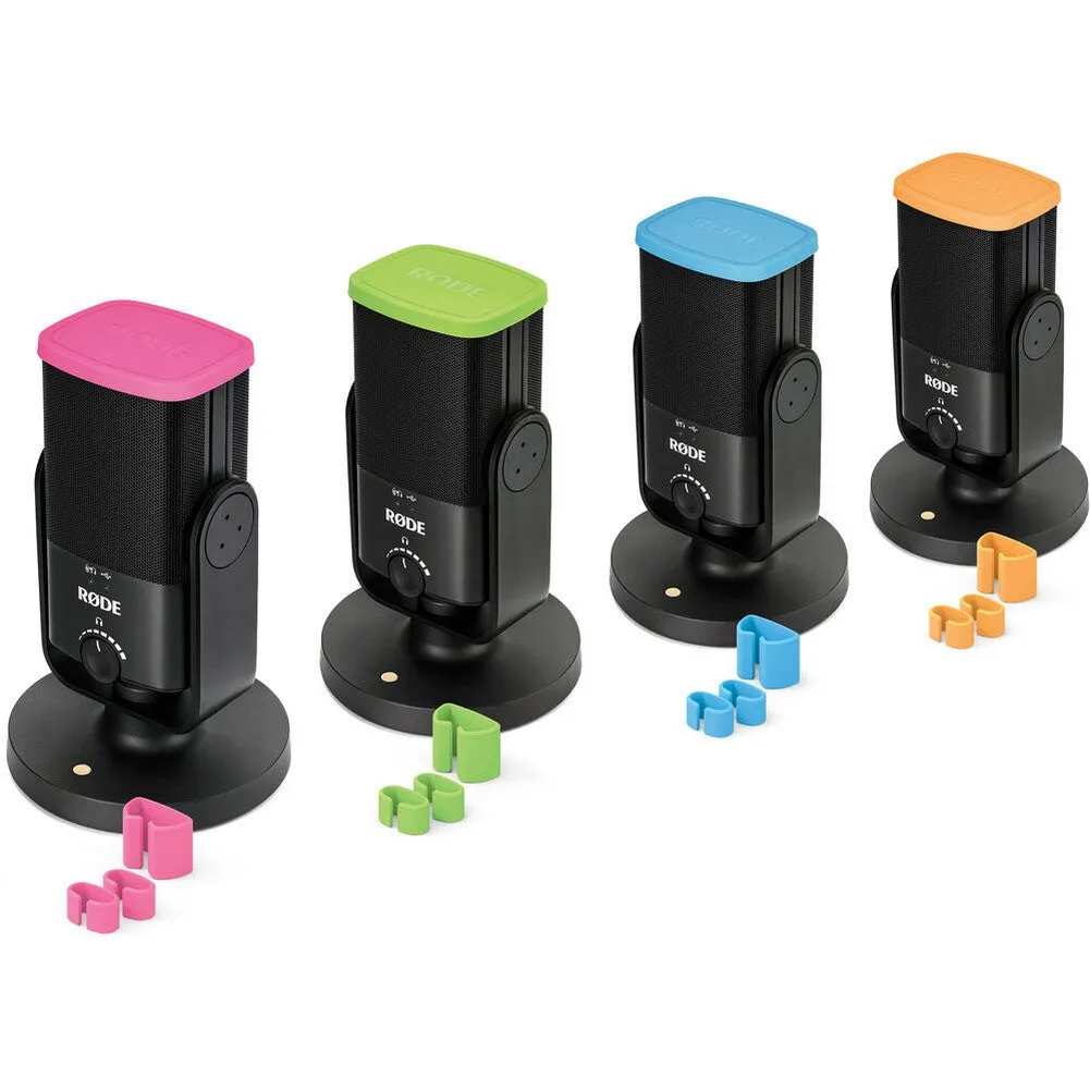 Rode COLORS Color-Coded Caps and Cable Clips for NT-USB Mini Microphones (Set of 4)