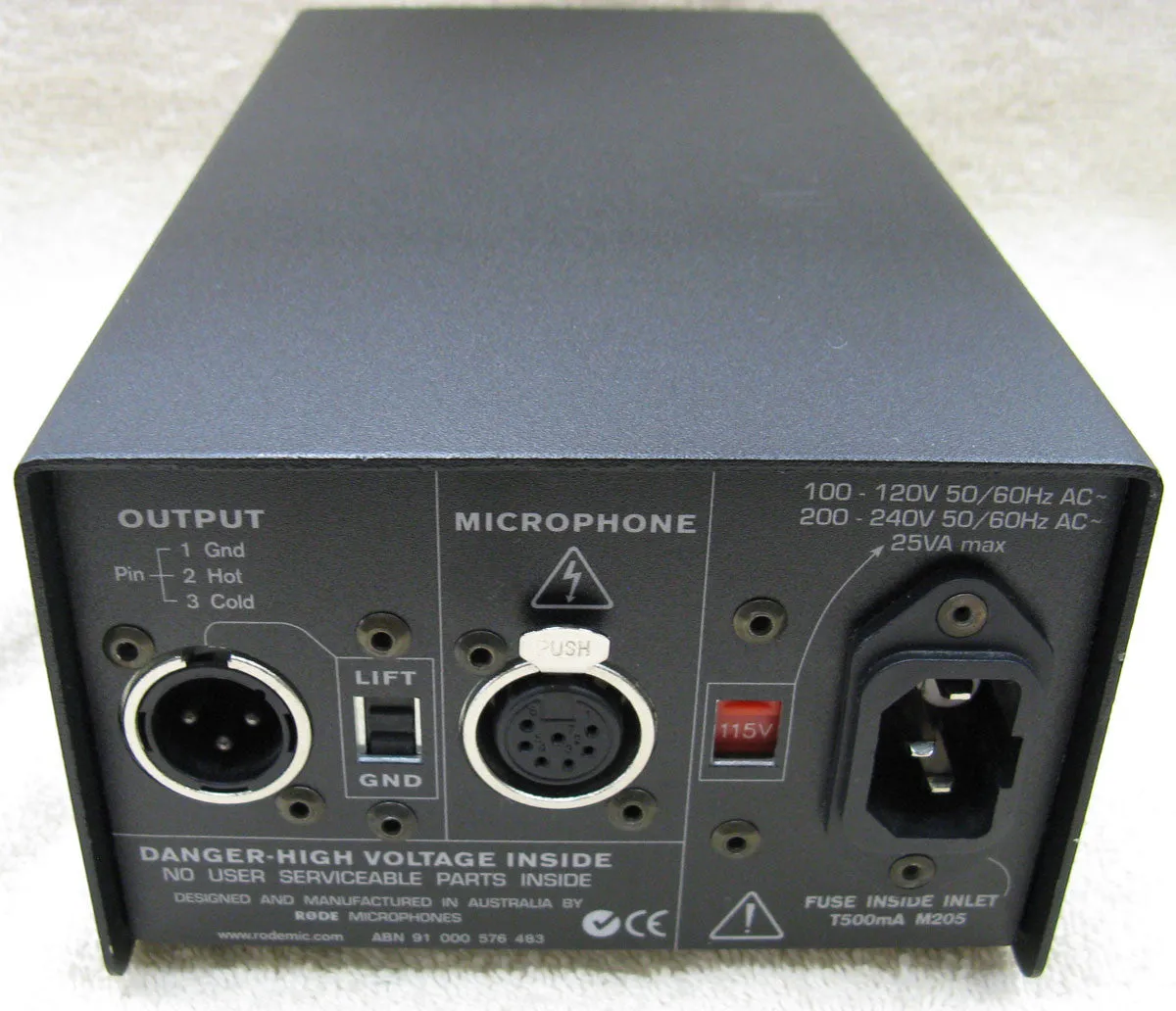 Rode K2 Condenser Microphone & Power Supply