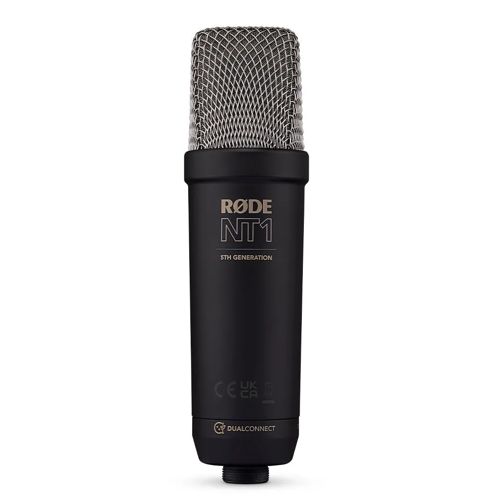 Rode NT1 5th Generation (NT1GEN5B) Black Hybrid Studio Condenser Microphone