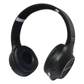 Rominetak Lightweight over-ear headset for Computer, built-in mics, Wireless and Mobile, Black