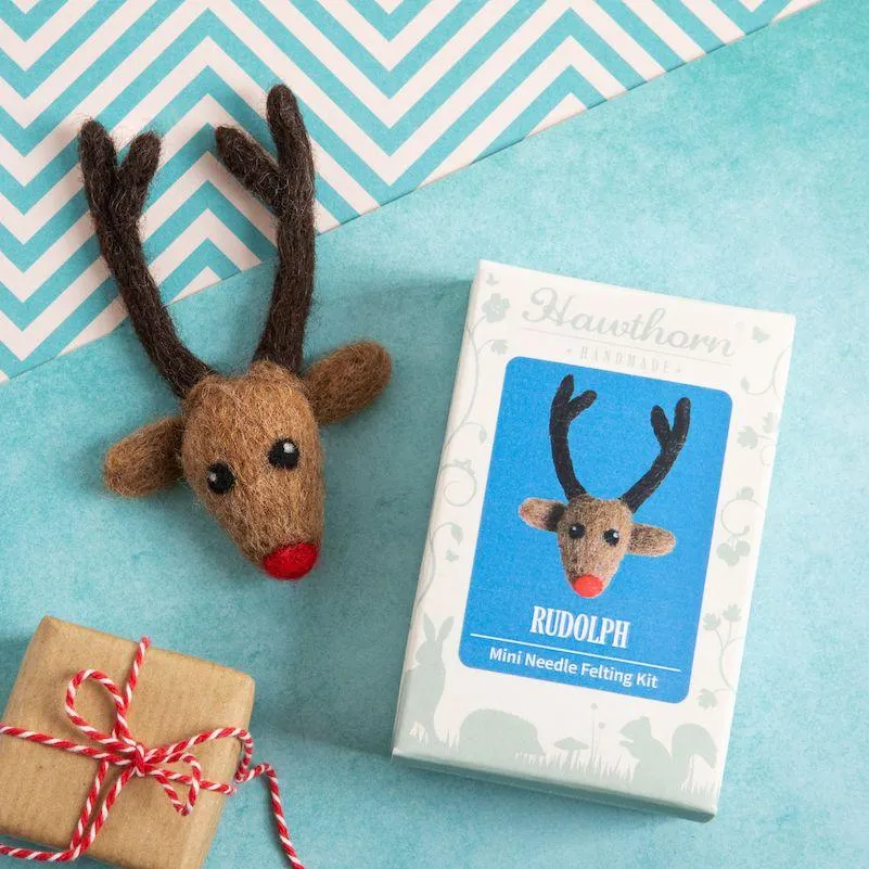 Rudolf Brooch Mini Needle Felting Kit