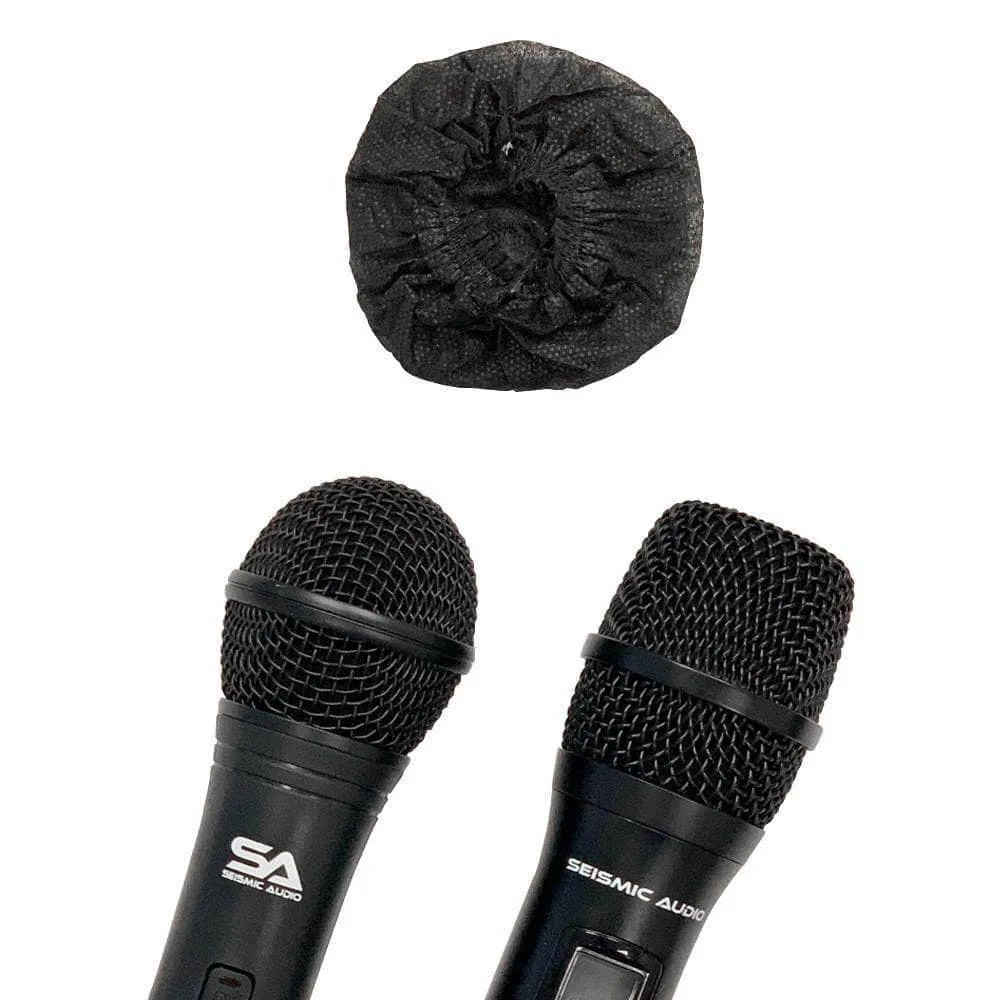 SA-MicDC - 25 Pairs of Disposable Universal Microphone Covers - Fits Standard O and U Shaped Mics (50 pcs Total)