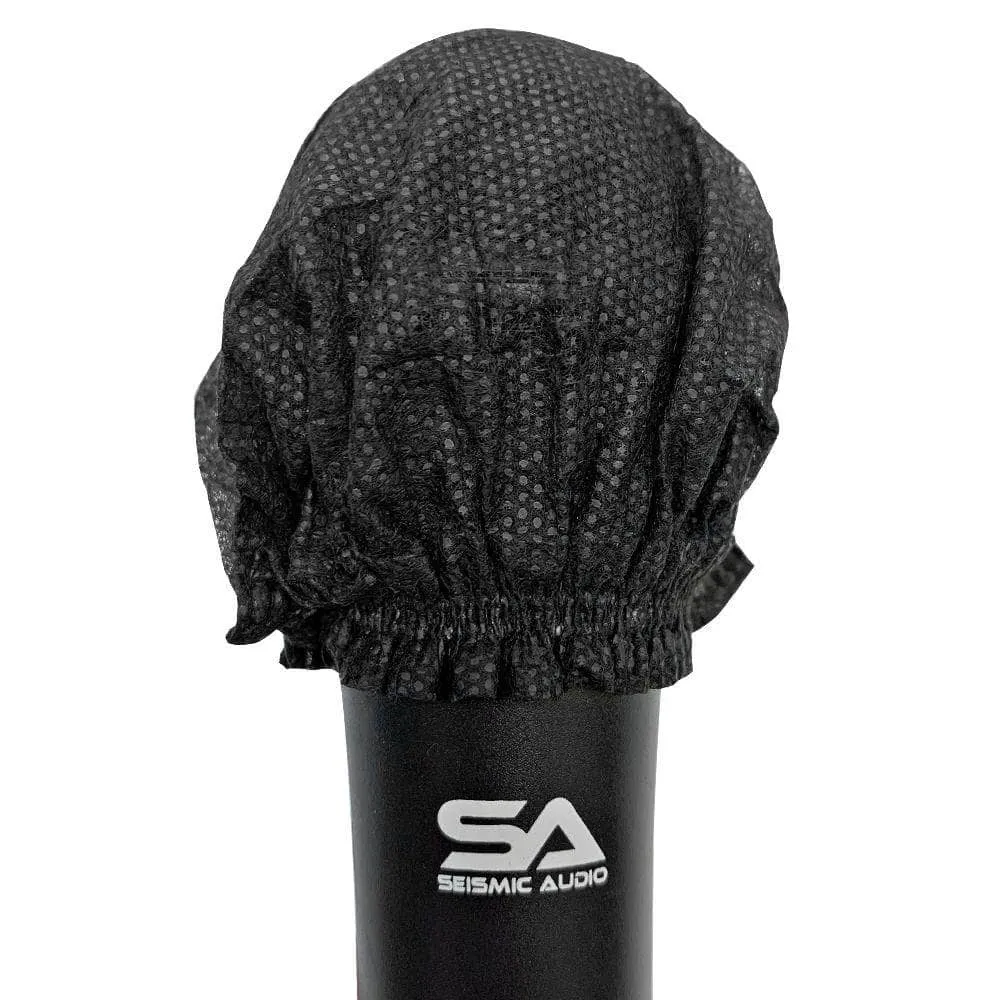 SA-MicDC - 50 Pairs of Disposable Universal Microphone Covers - Fits Standard O and U Shaped Mics - 100 pcs Total