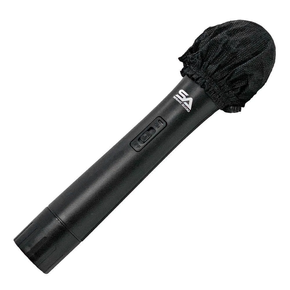 SA-MicDC - 50 Pairs of Disposable Universal Microphone Covers - Fits Standard O and U Shaped Mics - 100 pcs Total