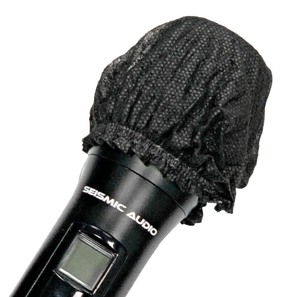 SA-MicDC - 50 Pairs of Disposable Universal Microphone Covers - Fits Standard O and U Shaped Mics - 100 pcs Total