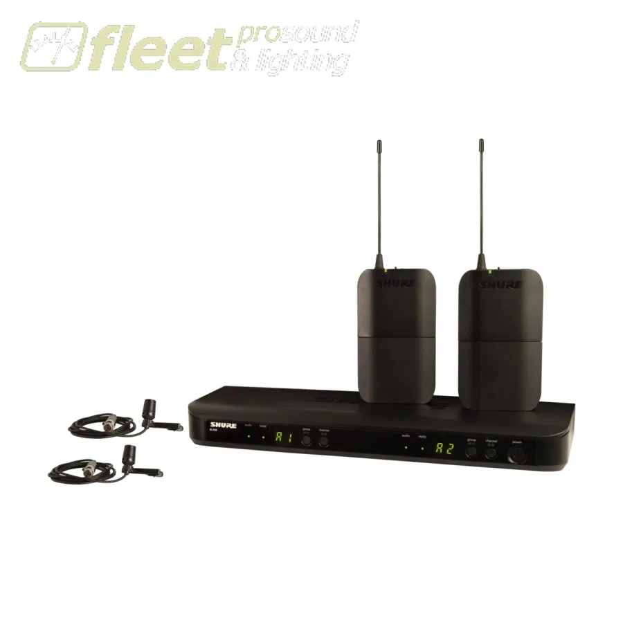 Shure BLX188/CVL Wireless Dual Presenter System with two CVL Lavalier Microphones