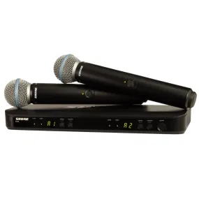 Shure BLX288/B58-H10 Dual Channel Handheld Wireless System with (2) B58 Handheld Mics (542-572 MHz)