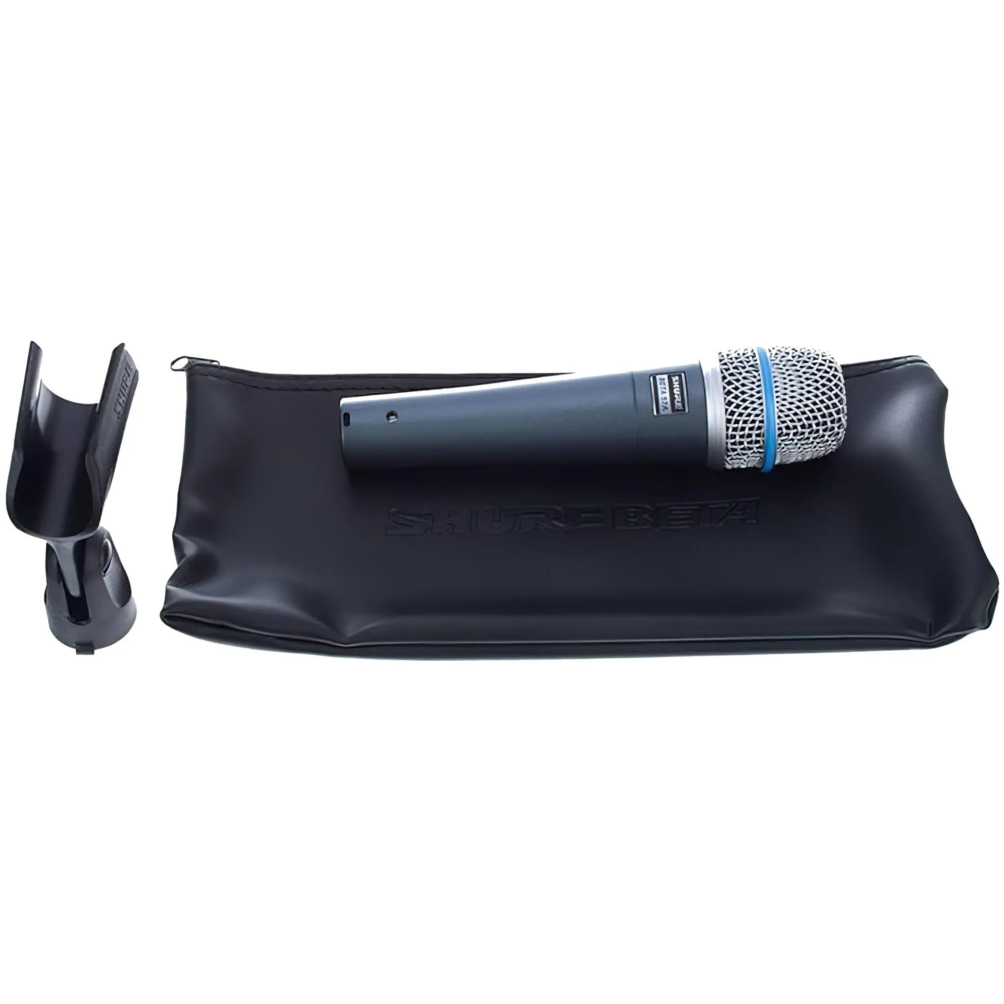 Shure Instrument Microphone, Supercardioid Dynamic Mic for Vocal and Instrumental Applications with High Output Neodymium Element, Durable Steel Mesh Grille and Shock Mount