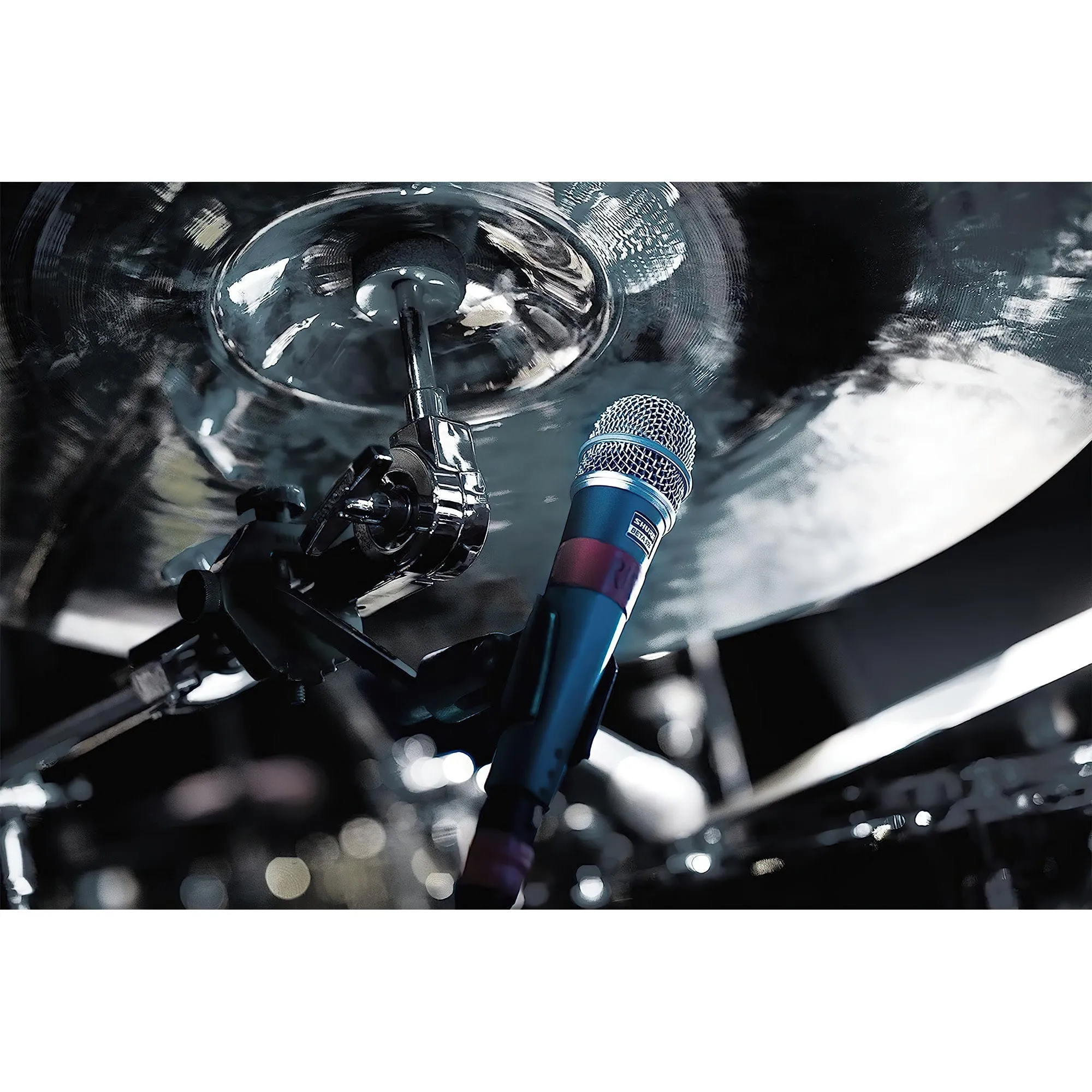 Shure Instrument Microphone, Supercardioid Dynamic Mic for Vocal and Instrumental Applications with High Output Neodymium Element, Durable Steel Mesh Grille and Shock Mount