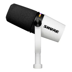 Shure MV7  Hybrid Output USB-C & XLR Podcast Microphone (White)