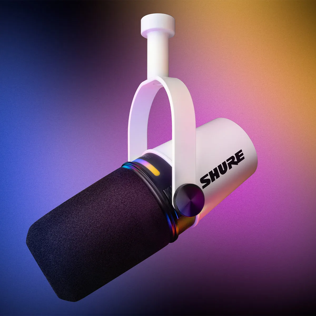 Shure MV7  Hybrid Output USB-C & XLR Podcast Microphone (White)