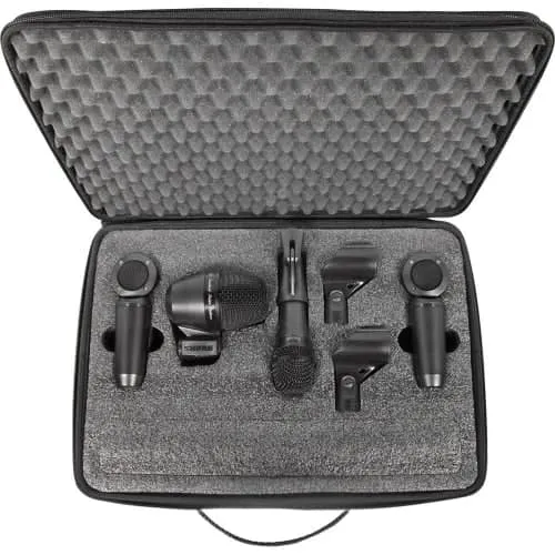 Shure PGA 4pce Studio Mic Kit 1x PGA52, 1x PGA57, 2x PGA181 Adapters, Cables & Carry Case