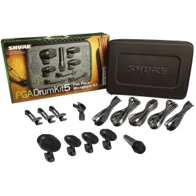 Shure PGADRUMKIT5 5-piece Drum Mic Kit