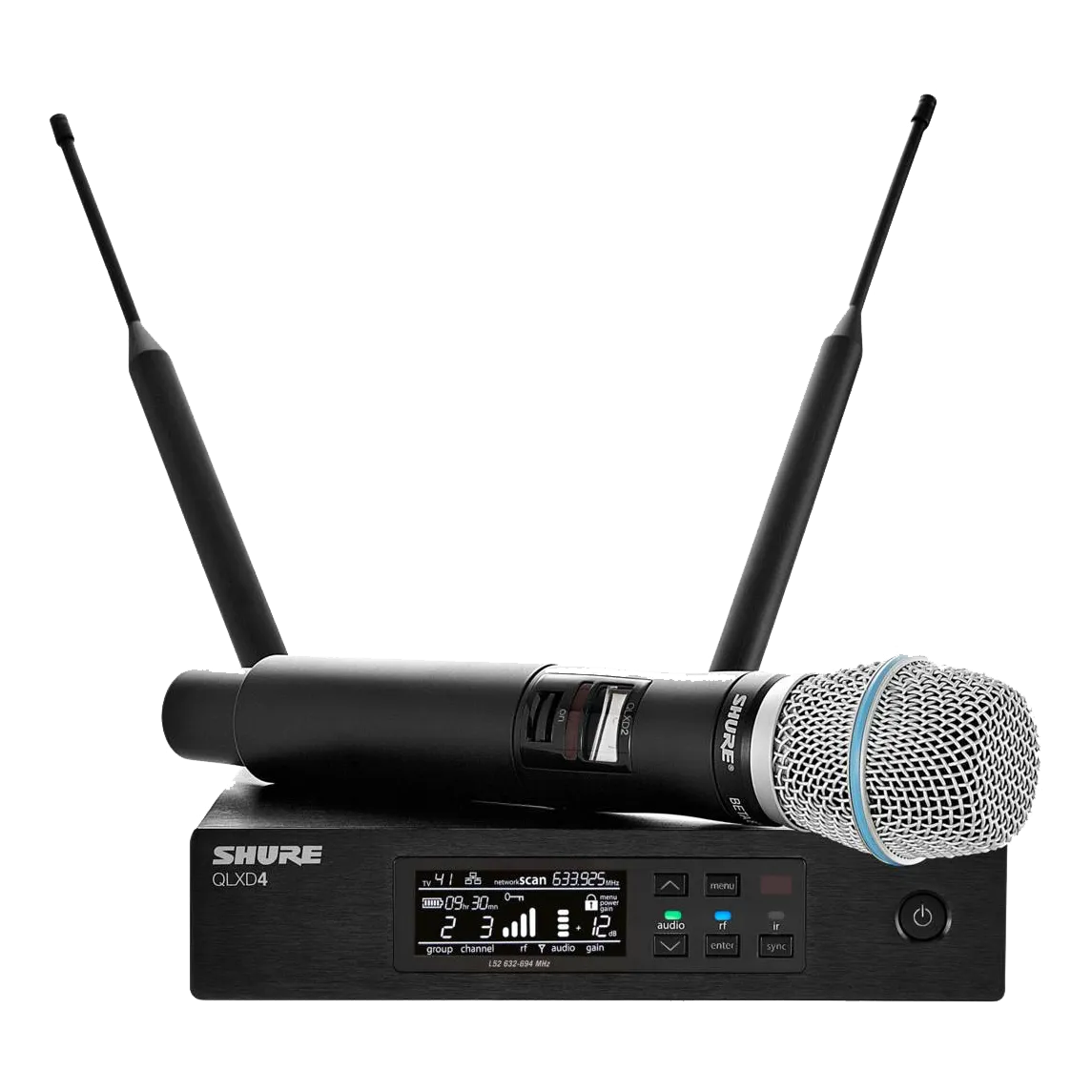 Shure QLXD24/Beta87C Wireless Handheld Microphone