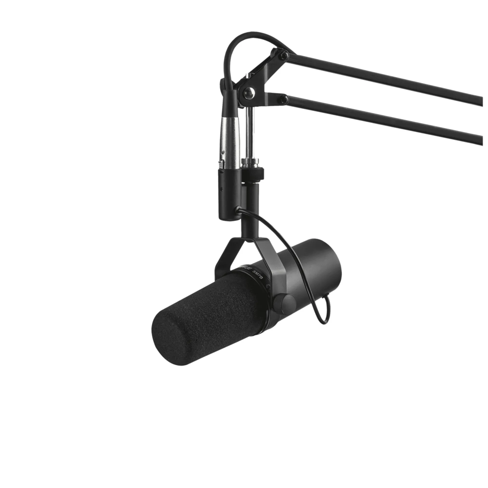 Shure SM7B Cardioid Dynamic Studio Vocal Microphone, includes standard and close-talk windscreens