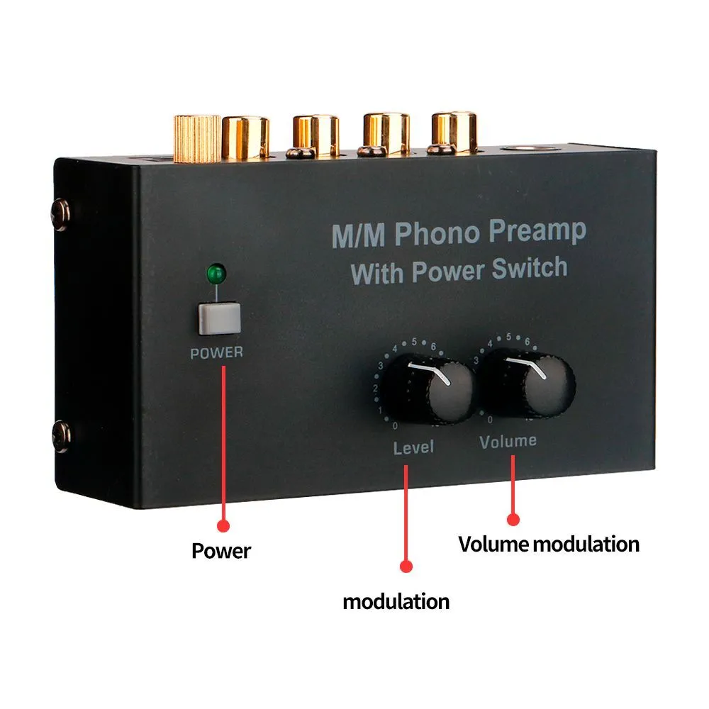 Silcron Compact Professional Phono & Microphone Preamp