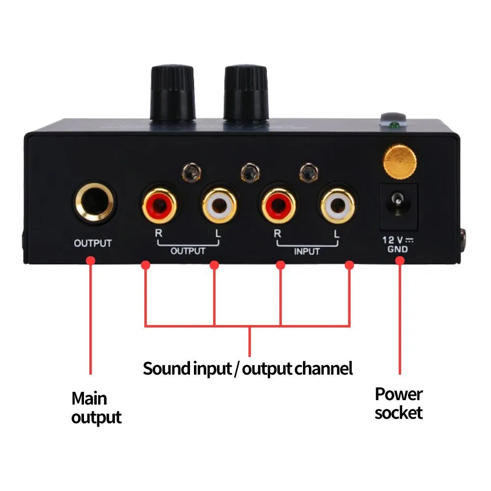 Silcron Compact Professional Phono & Microphone Preamp
