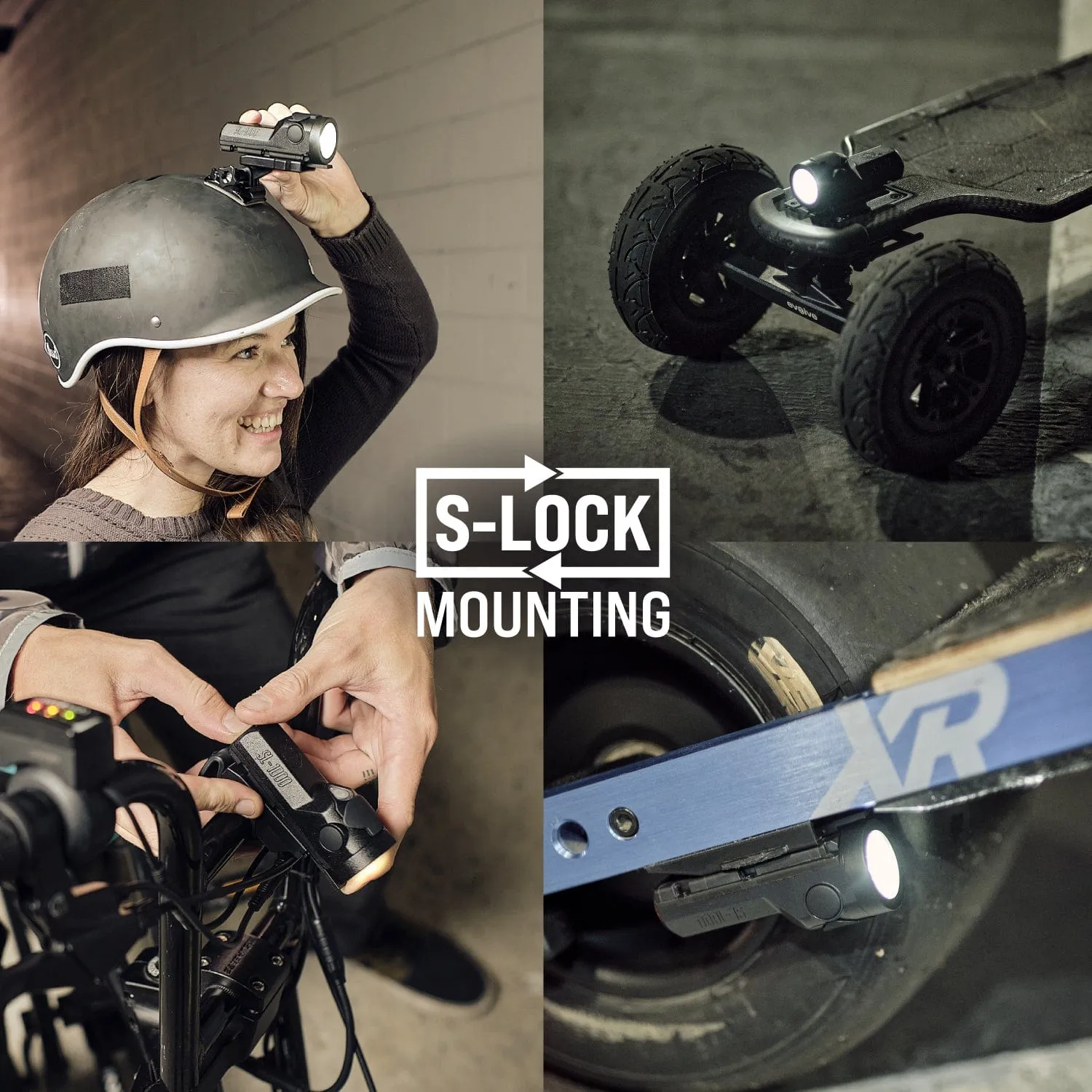 SL-1000  Headlights & SL-R1  Brake Lights Skateboard Bundle