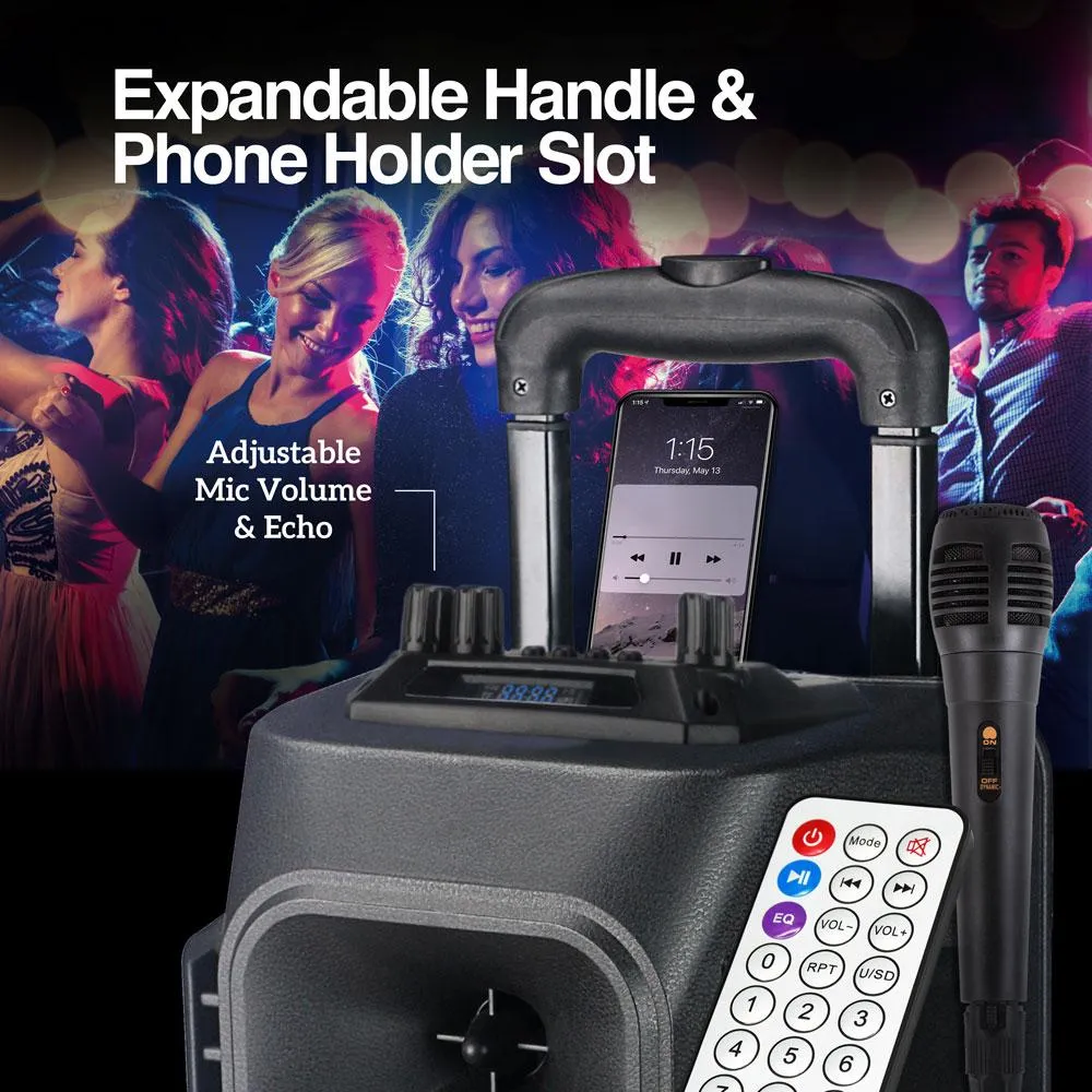 SOUNDBASH 78 BT TROLLEY SPEAKER WITH LED LIGHTS