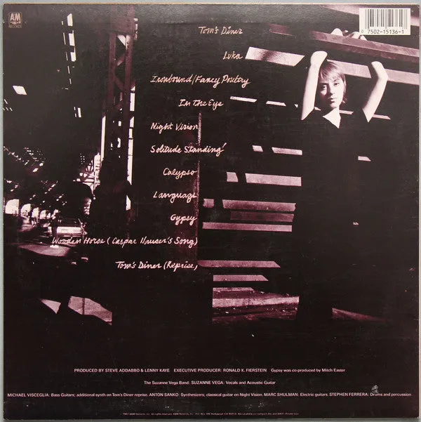 Suzanne Vega - Solitude Standing (LP, Album) (VG)