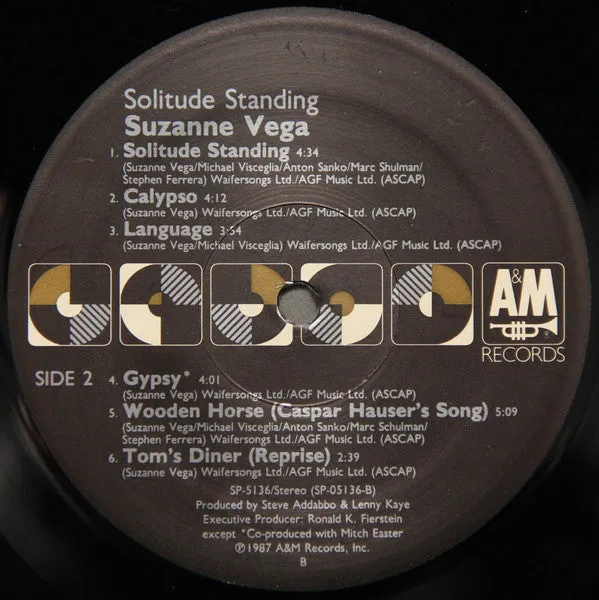 Suzanne Vega - Solitude Standing (LP, Album) (VG)
