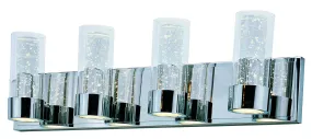 Sync 4-Light LED Bath Sconce Light in Polished Chrome