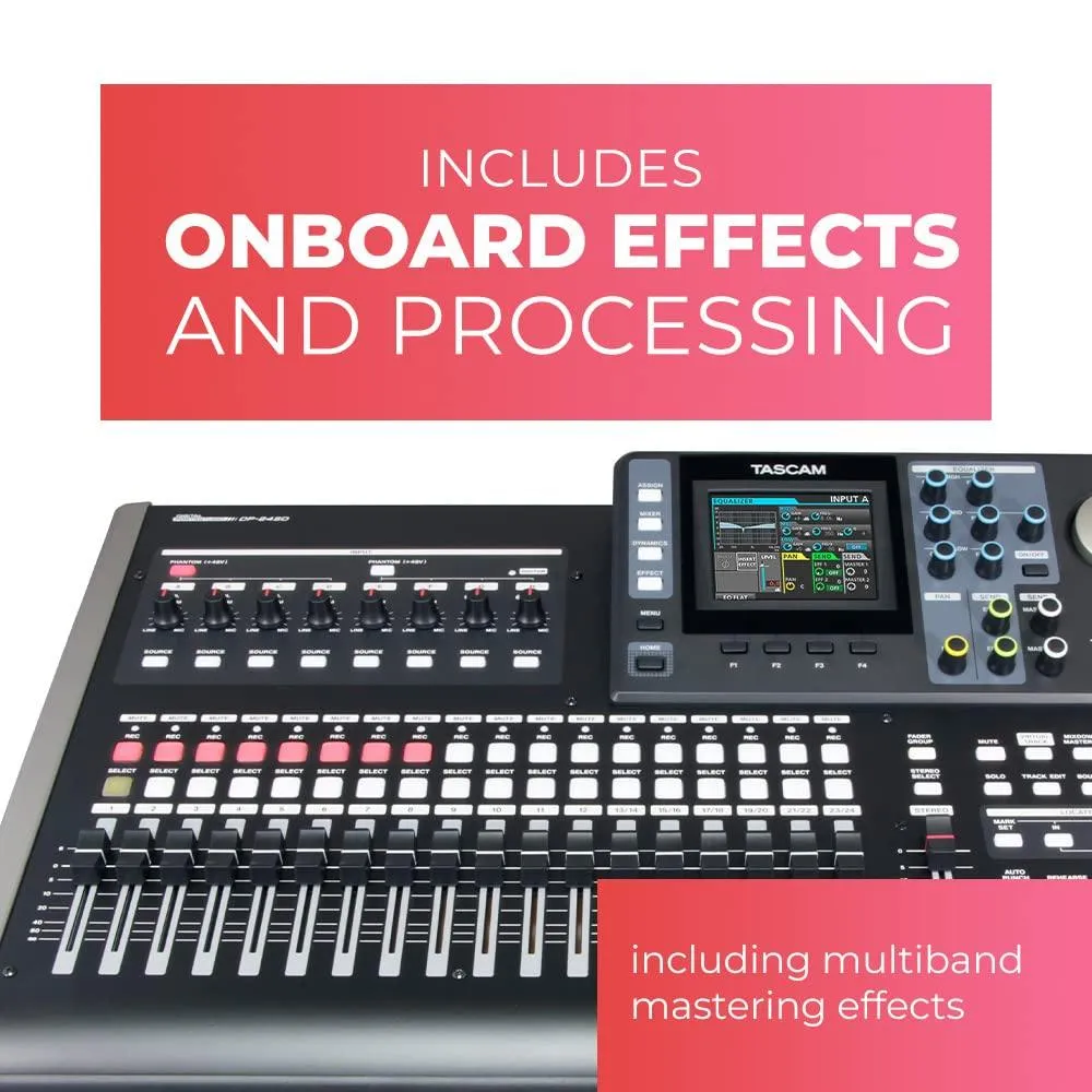 Tascam DP-24sd Digital Portastudio 24-Track SD Card Recorder.