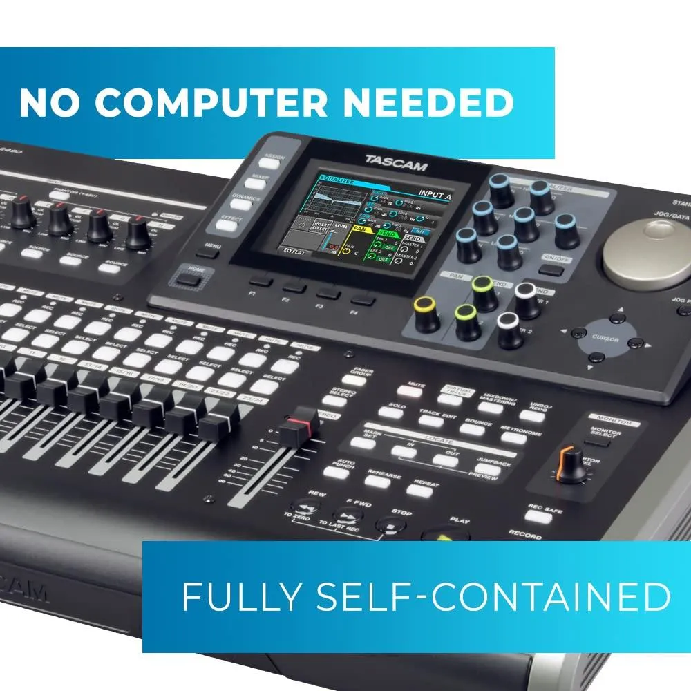 Tascam DP-24sd Digital Portastudio 24-Track SD Card Recorder.