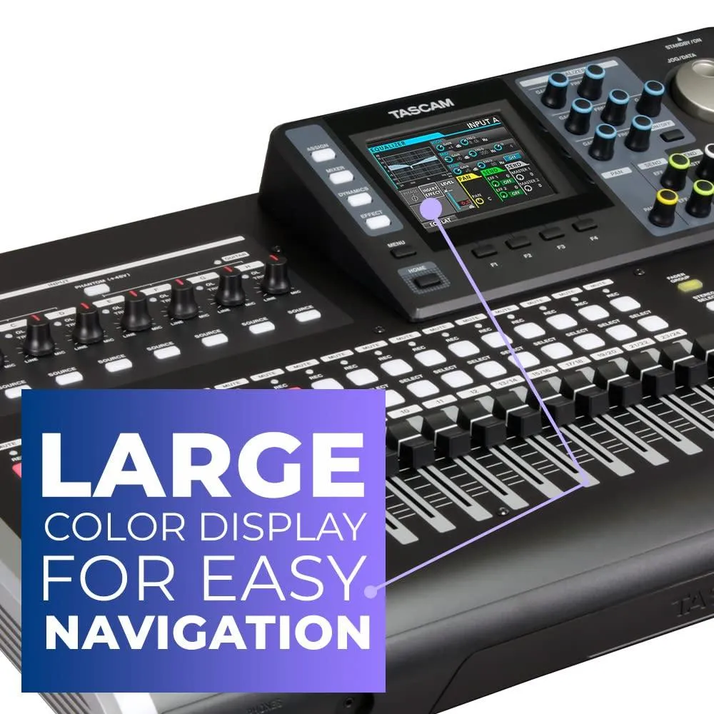 Tascam DP-24sd Digital Portastudio 24-Track SD Card Recorder.
