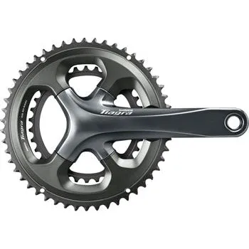 Tiagra FC-4700 Bicycle Crankset - 170mm, 10-Speed, 52/36t, 110 Asymmetric BCD, Hollowtech II Spindle Interface, Gray