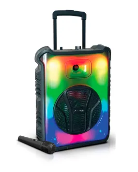 TOPTECH Angel-112 12" Bluetooth Speaker with Flame Effect Lights, 7000W Power, Microphone & FM Radio